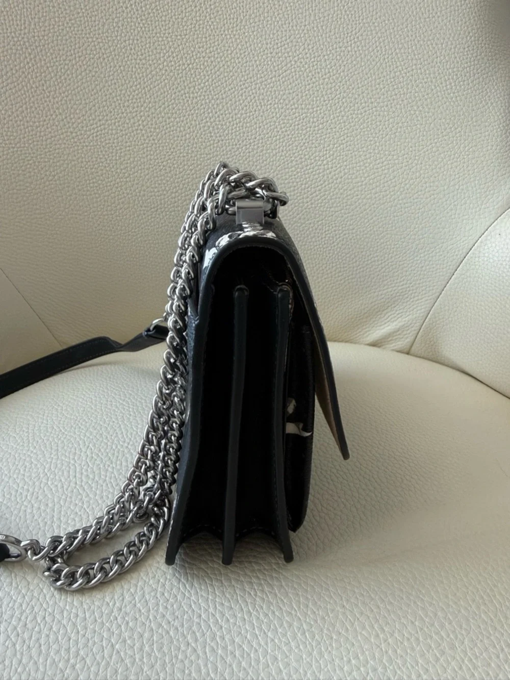 Coach Mini Klare Black Bow Print Chain Crossbody Bag - NWOT - Picture 10 of 10